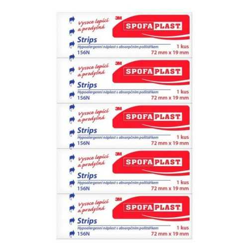 3M™ SPOFAPLAST 156 N Kusová textilní náplast 72 x 19 mm 5 kusů