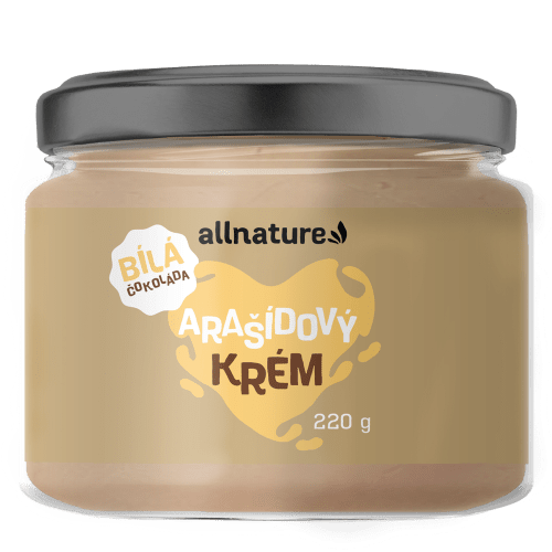 ALLNATURE Arašídový krém s bílou čokoládou 220 g