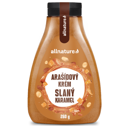 ALLNATURE Arašídový krém slaný karamel 260 g