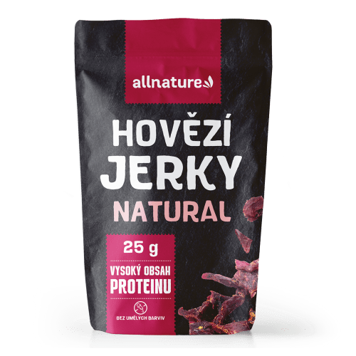 ALLNATURE Beef natural Jerky sušené maso 25 g