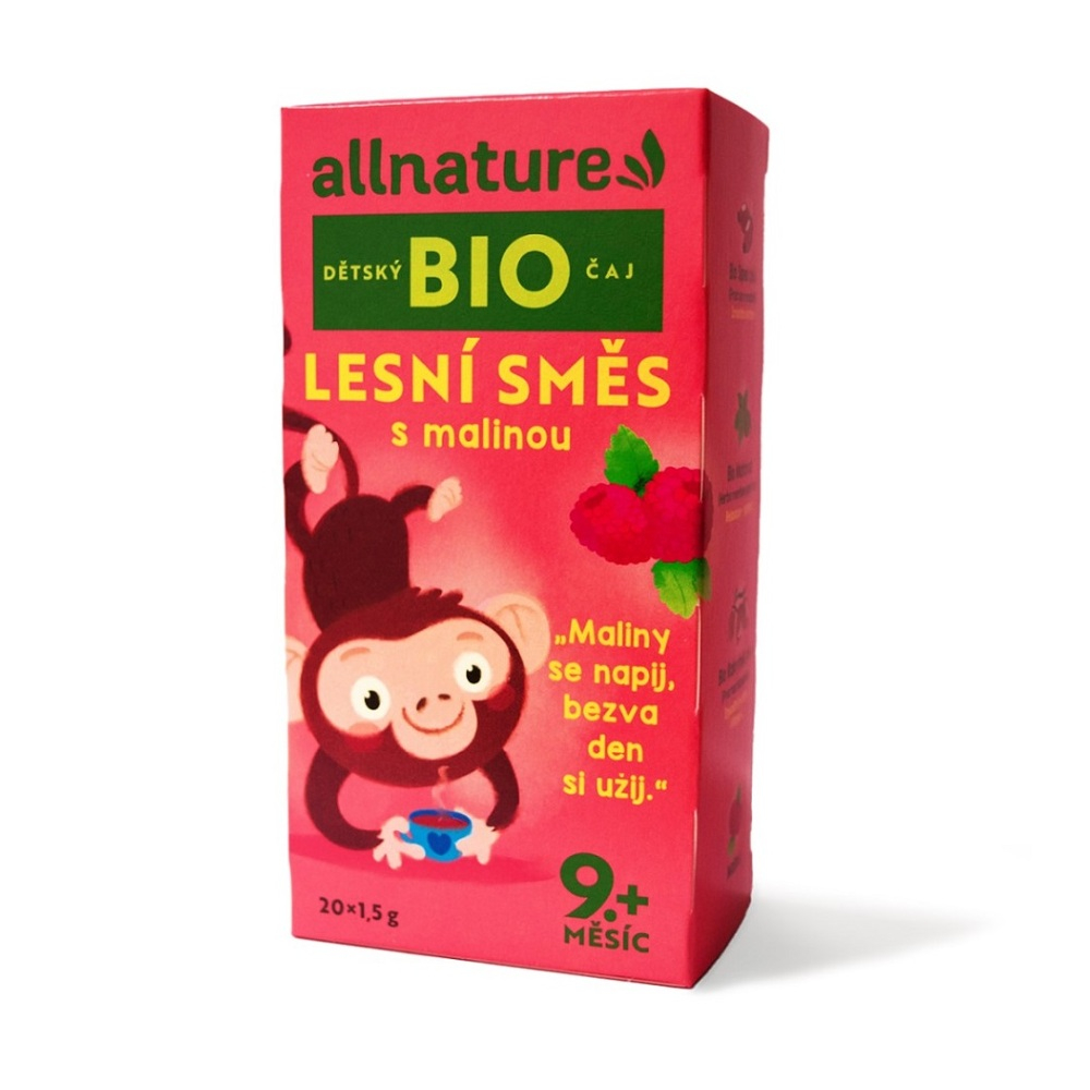 ALLNATURE Dětský čaj lesní směs s malinou BIO 20 sáčků