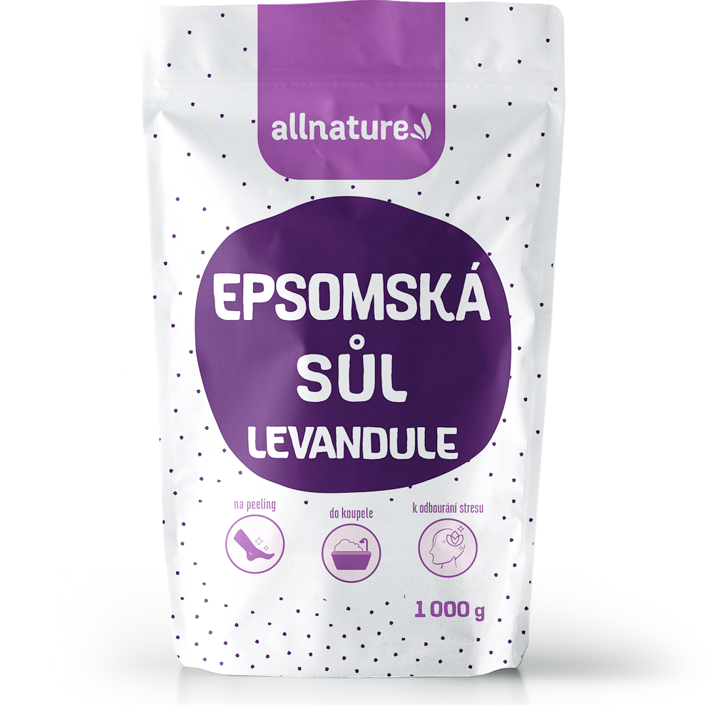 ALLNATURE Epsomská sůl Levandule 1000 g