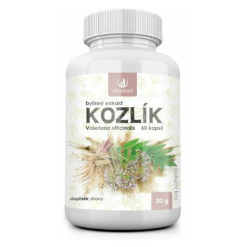 ALLNATURE Kozlík bylinný extrakt 60 kapslí