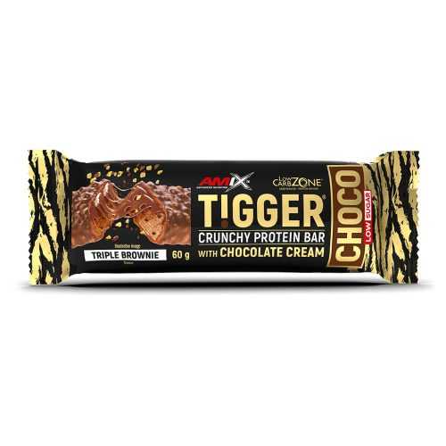 AMIX Tigger zero choco protein bar triple brownie tyčinka 60 g