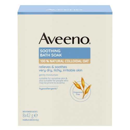 AVEENO Zklidňující ovesná koupel 8 x 42 g