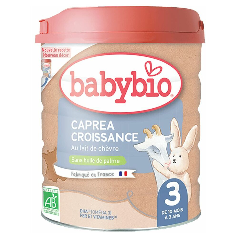BABYBIO Caprea 3 Pokračovací plnotučné kozí kojenecké mléko od 10 měsíce do 3 let BIO 800 g