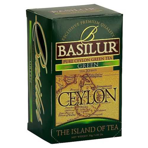 BASILUR Island of Tea Green zelený čaj 20 sáčků