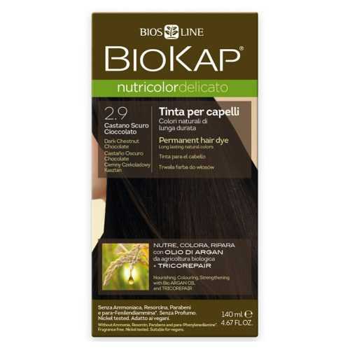 BIOKAP Barva na vlasy 2.9 Kaštan-čoko tmavá 140 ml