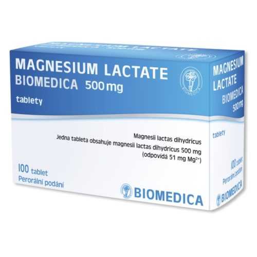 BIOMEDICA Magnesium lactate 500mg 100x500 mg tablet