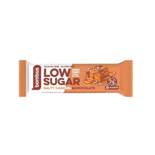 BOMBUS Low sugar salty caramel & chocolate 40 g