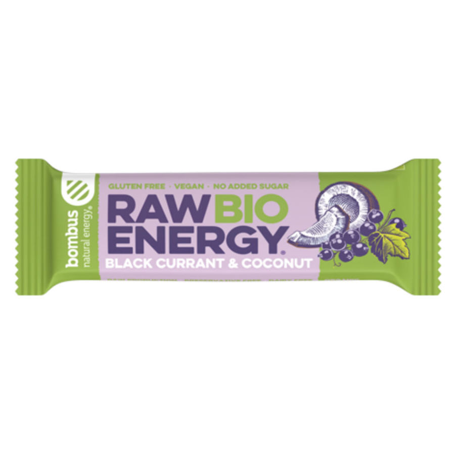 BOMBUS Raw černý rybíz a kokos BIO 50 g