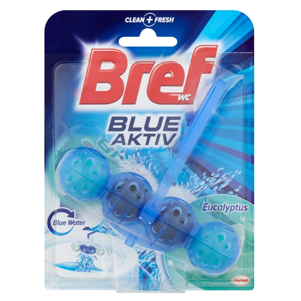 BREF Blue Aktiv Eucalyptus tuhý WC blok 50 g