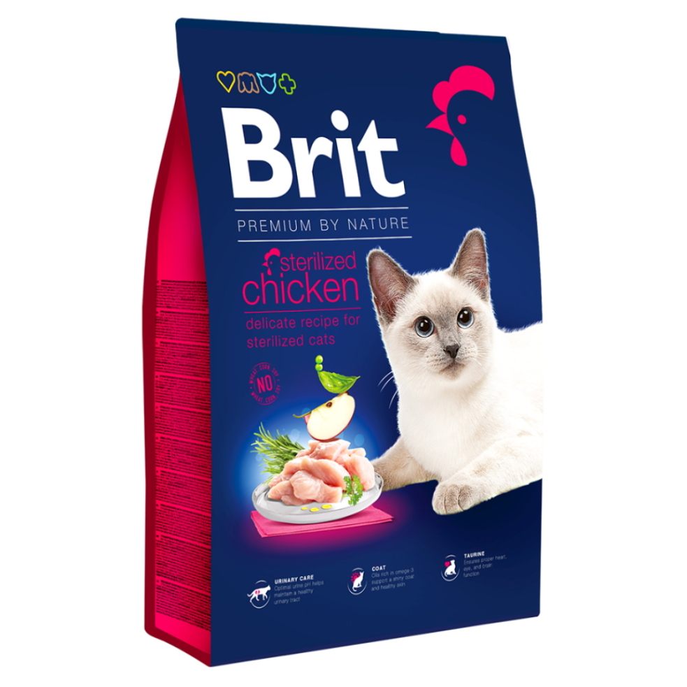 BRIT Premium by Nature Sterilized Chicken granule pro kočky 1 ks