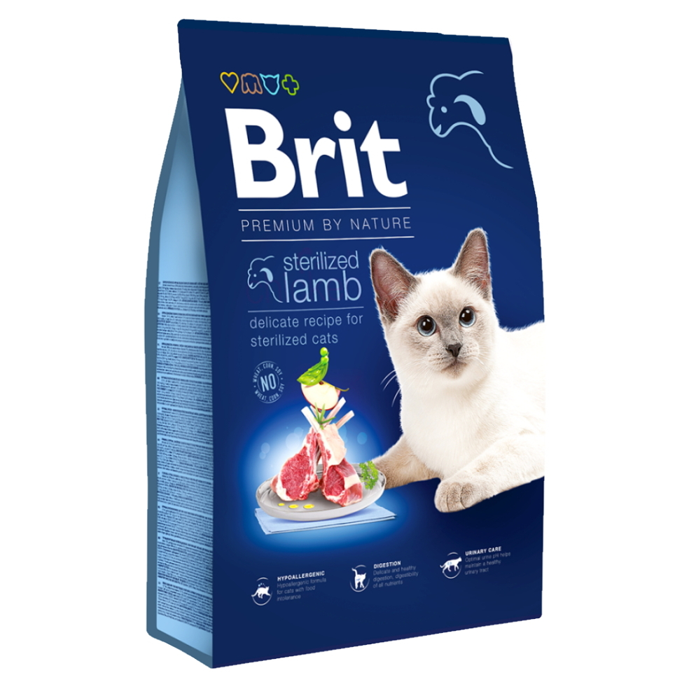 BRIT Premium by Nature Sterilized Lamb granule pro kočky 1 ks