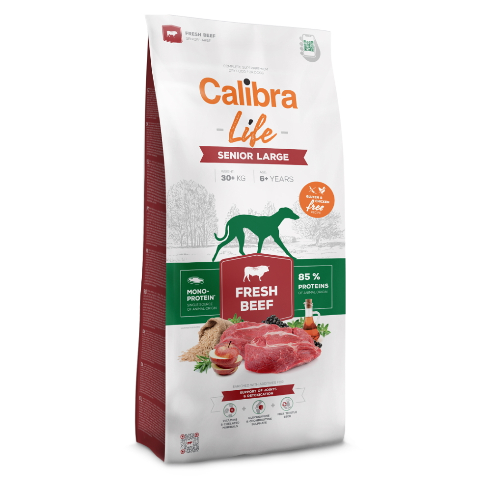 CALIBRA Life Fresh Beef Senior Large granule pro psy 1 ks