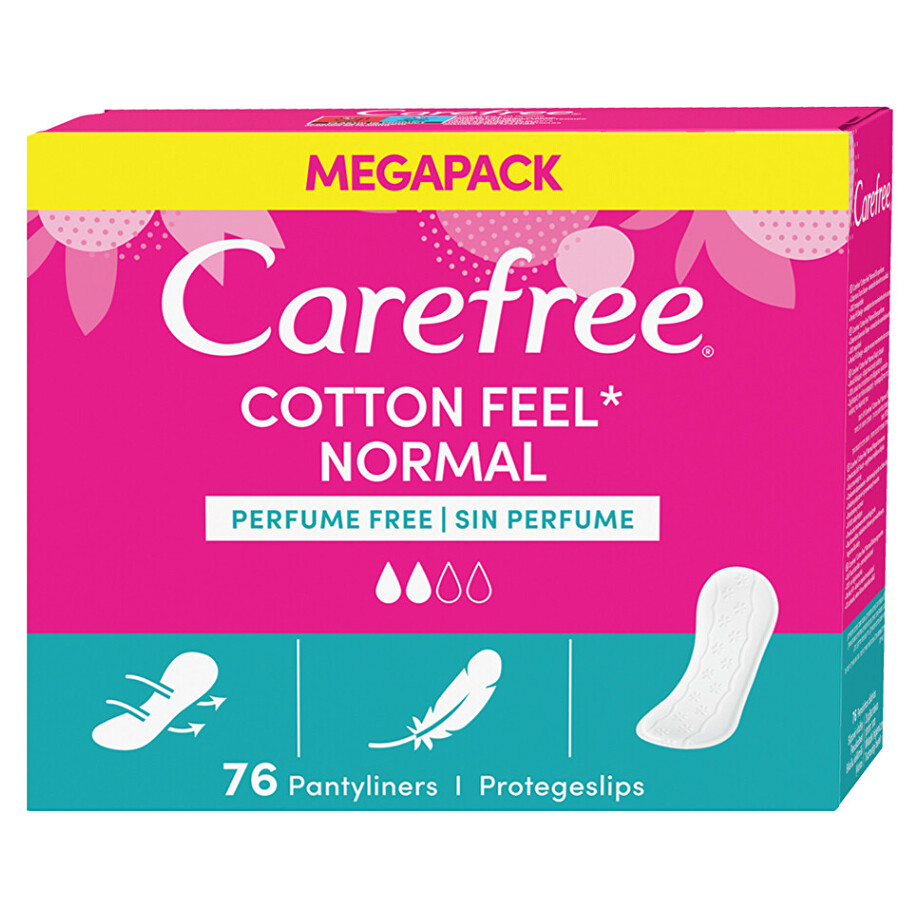 CAREFREE Slipové vložky s výtažkem z bavlny Cotton Varianta 56 kusů