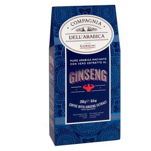 CORSINI Caffe' Al Ginseng Moka káva mletá 250 g