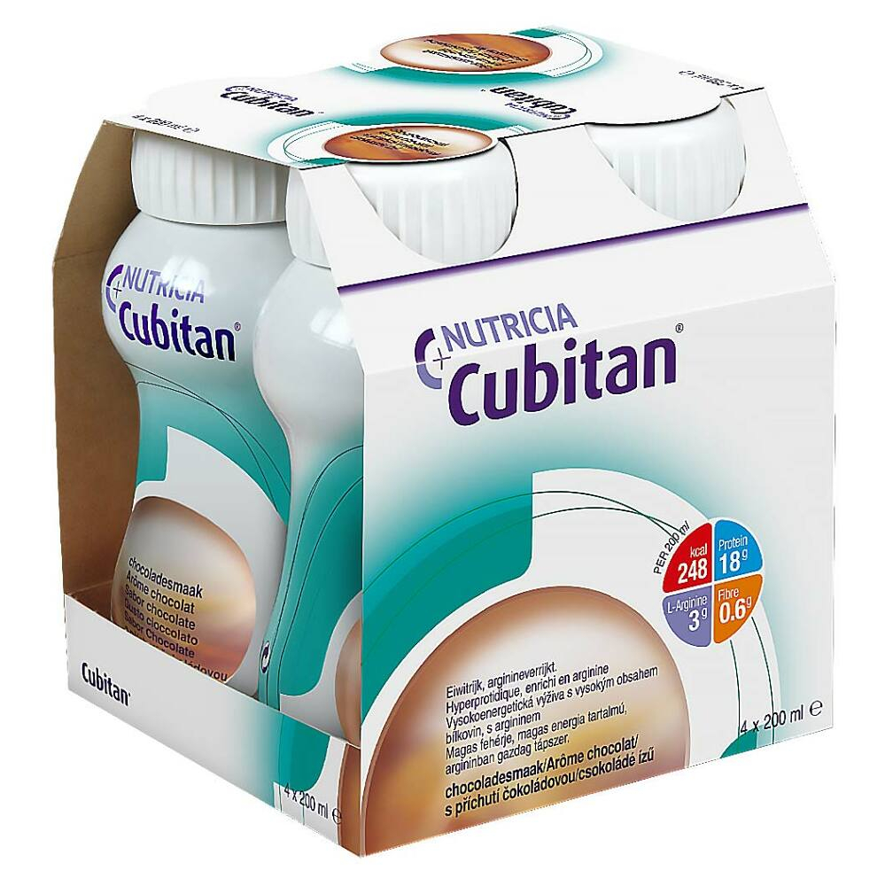 CUBITAN s příchutí čokoláda 4x200 ml