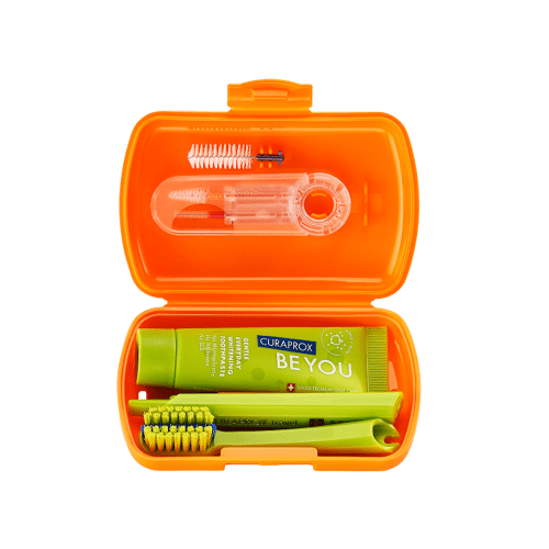 CURAPROX Travel set ORTHO oranžový 1 kus