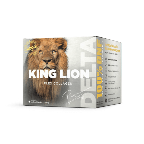 DELTA MEDICAL King lion flex collagen příchuť zelené jablko 240 g