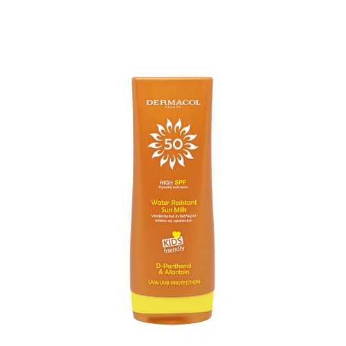 DERMACOL  Kids Voděodolné zvláčňující mléko na opalování SPF 50 200 ml