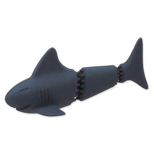 DOG FANTASY Sea Natural Toy žralok guma modrá 18