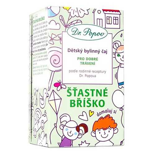 DR. POPOV Dětský bylinný čaj šťastné bříško 20 x 1