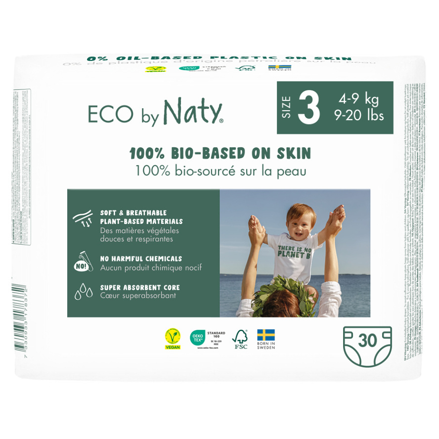 ECO BY NATY Ekoplenky Midi 4-9 kg 30 kusů