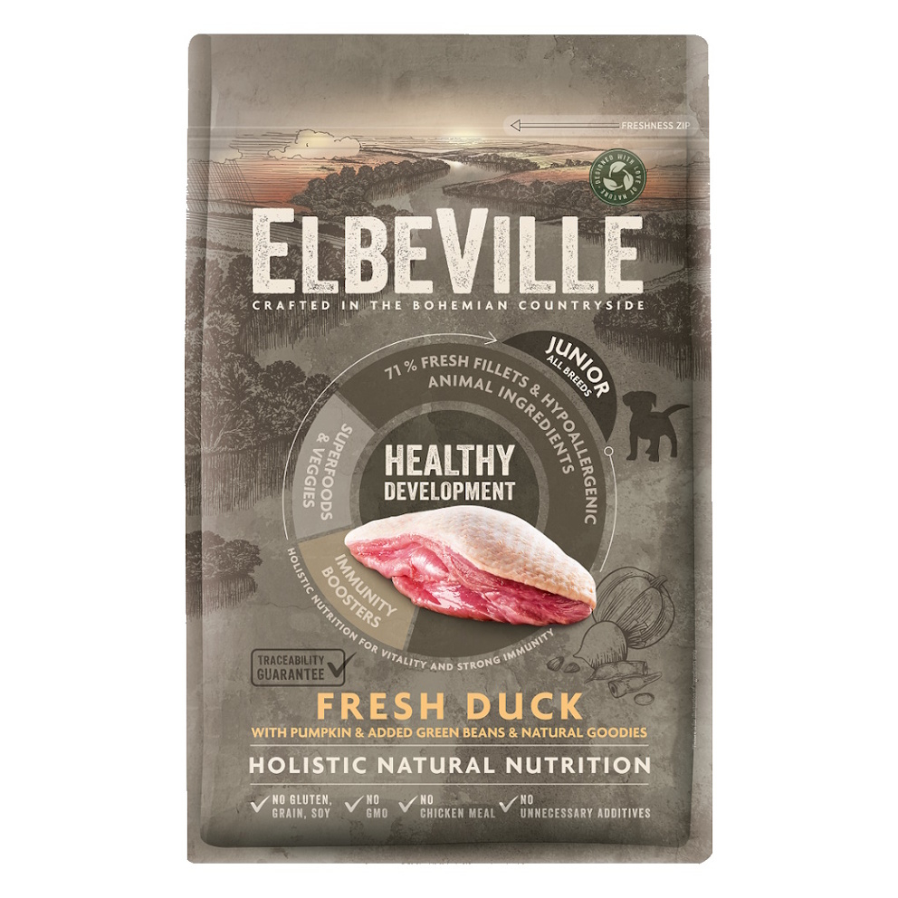 ELBEVILLE Healthy Development Fresh Duck granule pro štěňata 1 ks