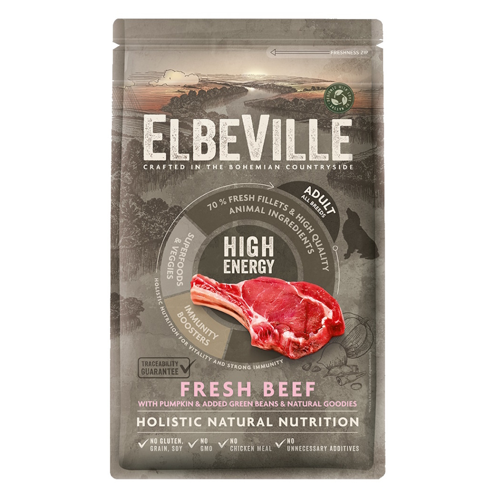 ELBEVILLE High Energy Fresh Beef granule pro psy 1 kus