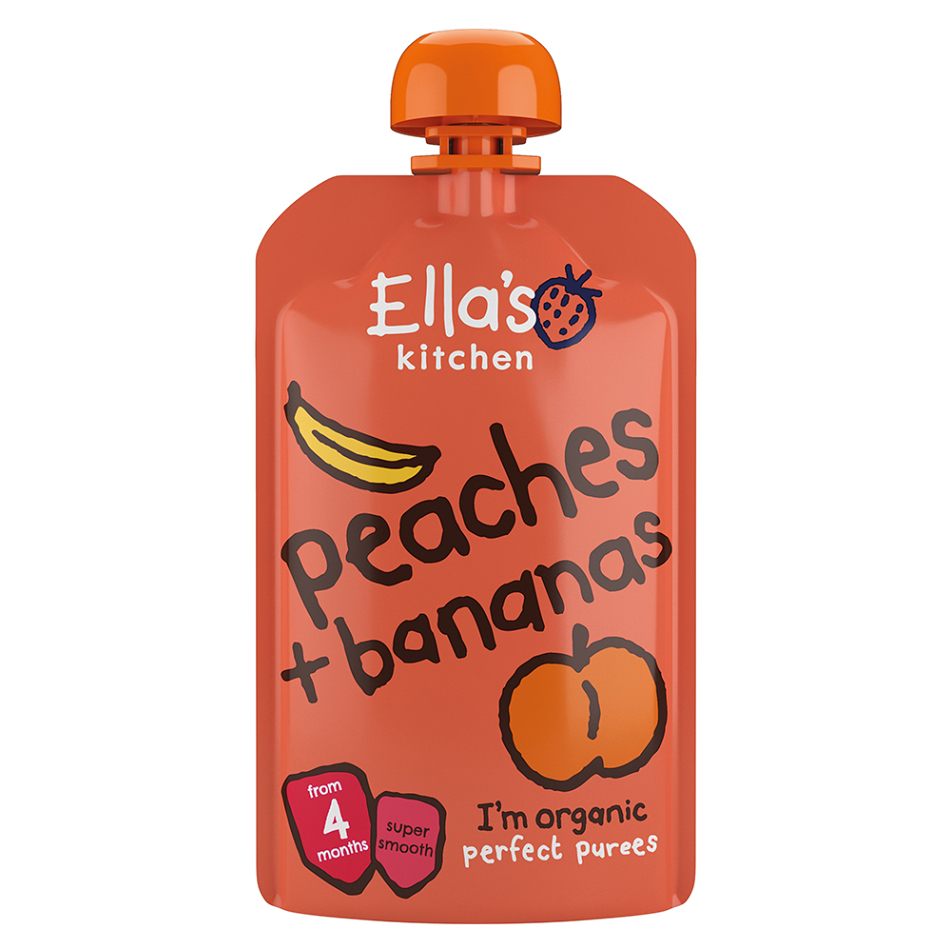 ELLA'S KITCHEN Banán s broskví BIO 120 g