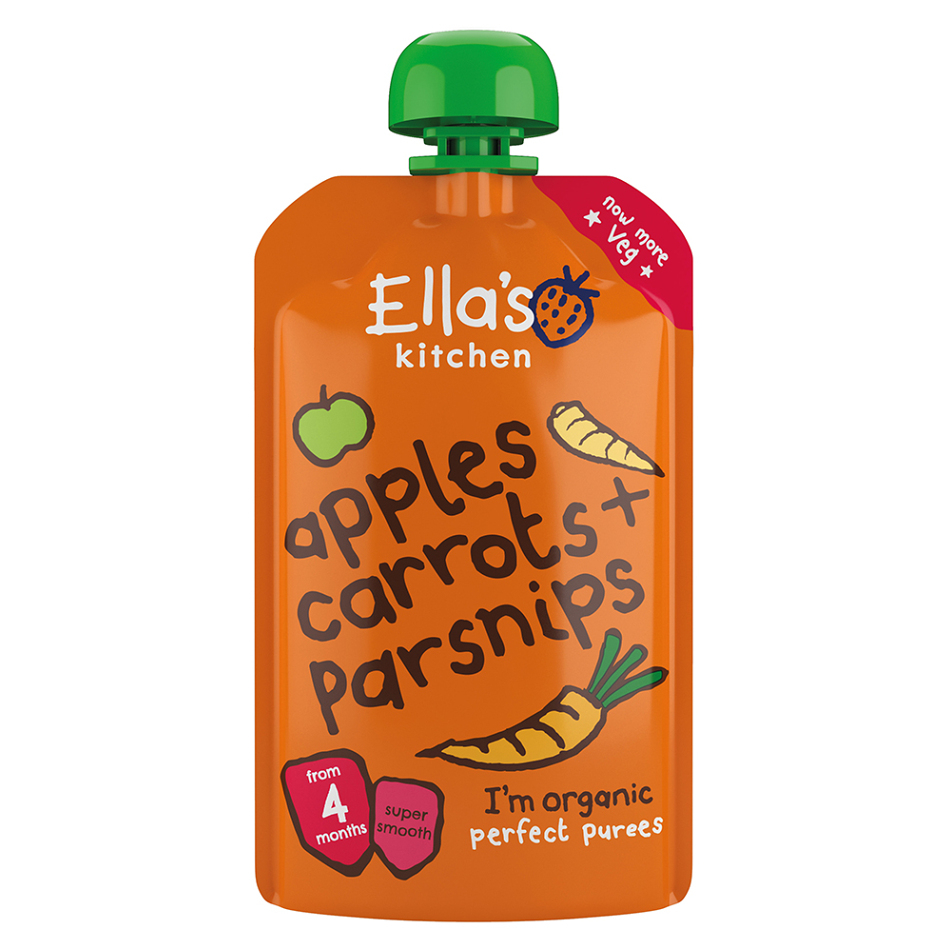 ELLA'S KITCHEN Mrkev jablko a pastinák BIO 120 g
