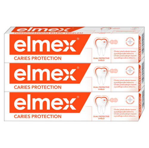 ELMEX Caries Protection zubní pasta proti zubnímu kazu 3 x 75 ml