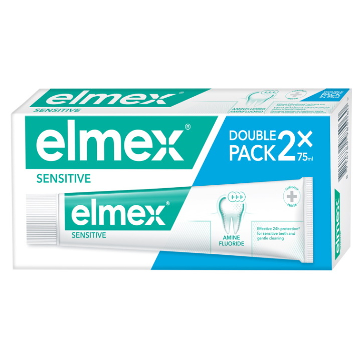 ELMEX Sensitive Zubní pasta pro citlivé zuby 2x 75 ml