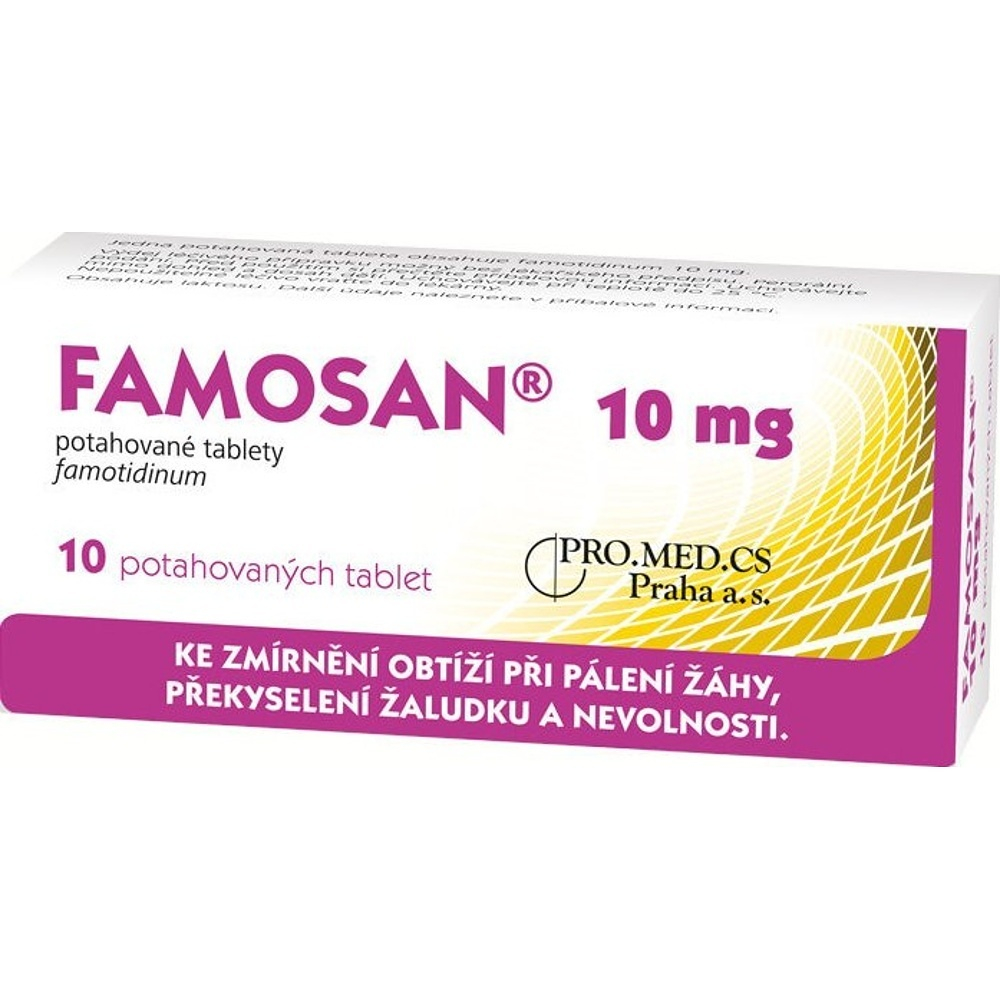 FAMOSAN 10 mg 10 Potahovaných tablet