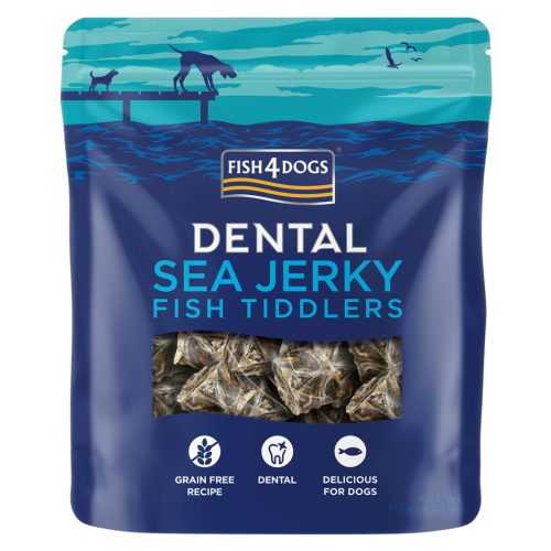 FISH4DOGS Dentální pamlsky pro psy mořská ryba rybičky 115 g