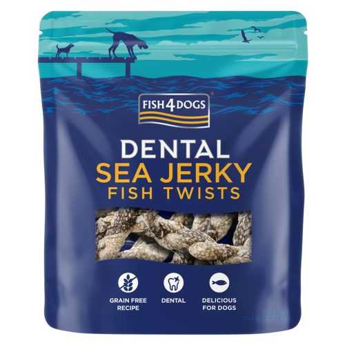 FISH4DOGS Dentální pamlsky pro psy mořská ryba závitky 100 g