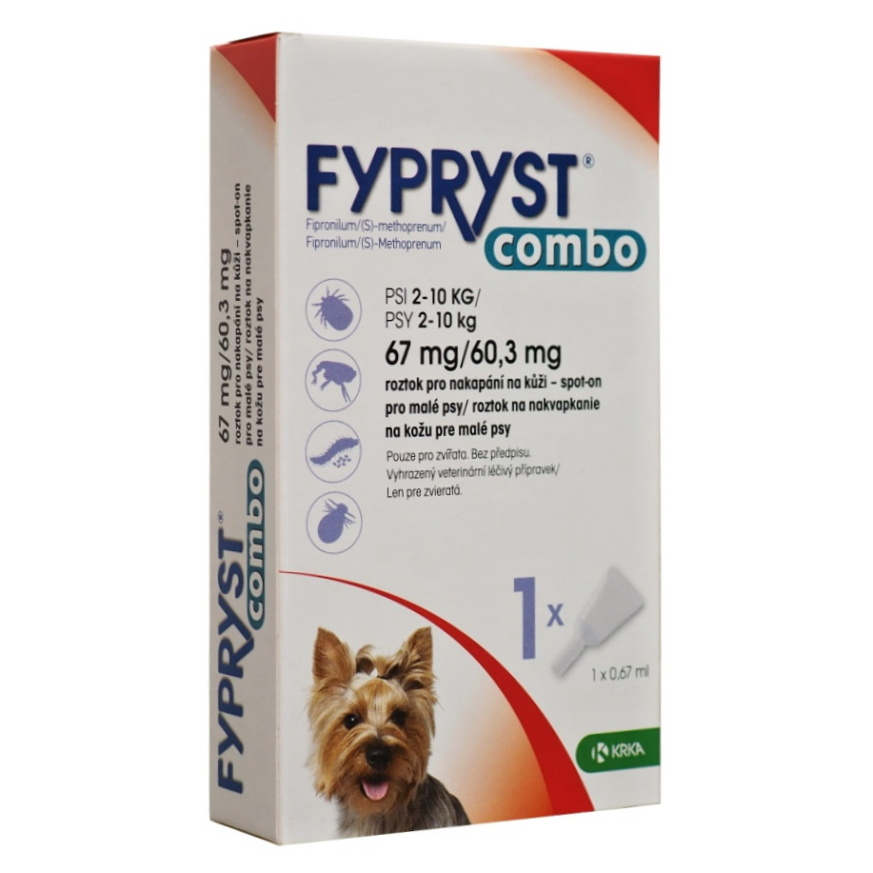 FYPRYST Combo Spot-on pro psy 67/60 mg  2-10 kg  0