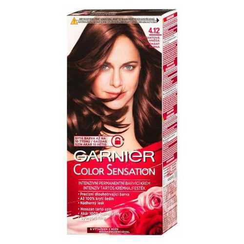 GARNIER Color Sensation Barva na vlasy 4.12 Diamantová hnědá