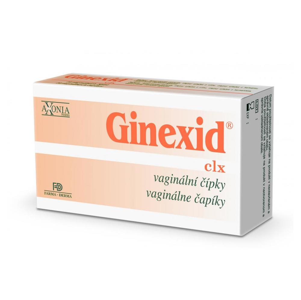 GINEXID Vaginální čípky 10 kusů