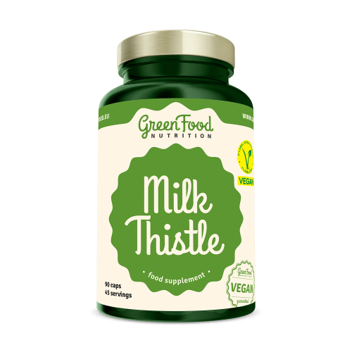 GREENFOOD NUTRITION Milk thistle 90 kapslí