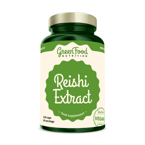 GREENFOOD NUTRITION Reishi extract 120 kapslí