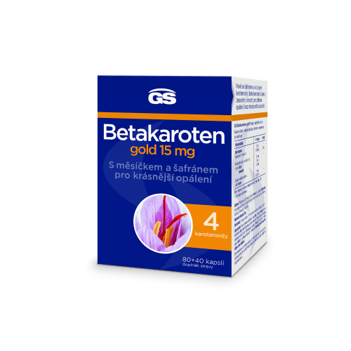 GS Betakaroten gold 15 mg 80 + 40 kapslí