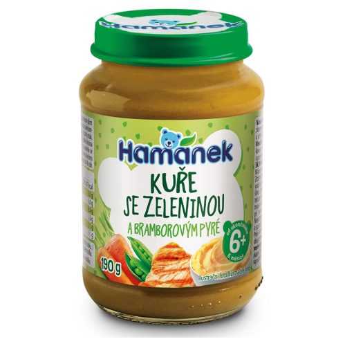 HAMÁNEK Kuře se zeleninou a bramborovým pyré 6m+ 190 g