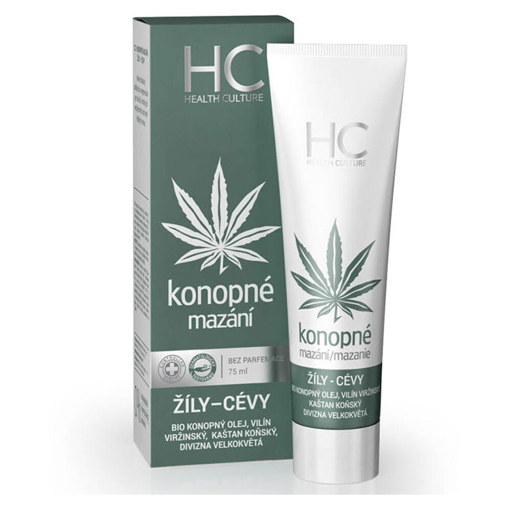 HEALTH CULTURE Konopné mazání žíly a cévy 75 ml
