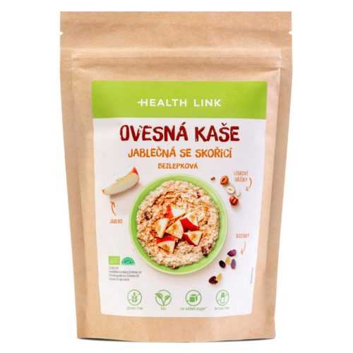 HEALTH LINK Ovesná kaše jablečná se skořicí BIO 300 g