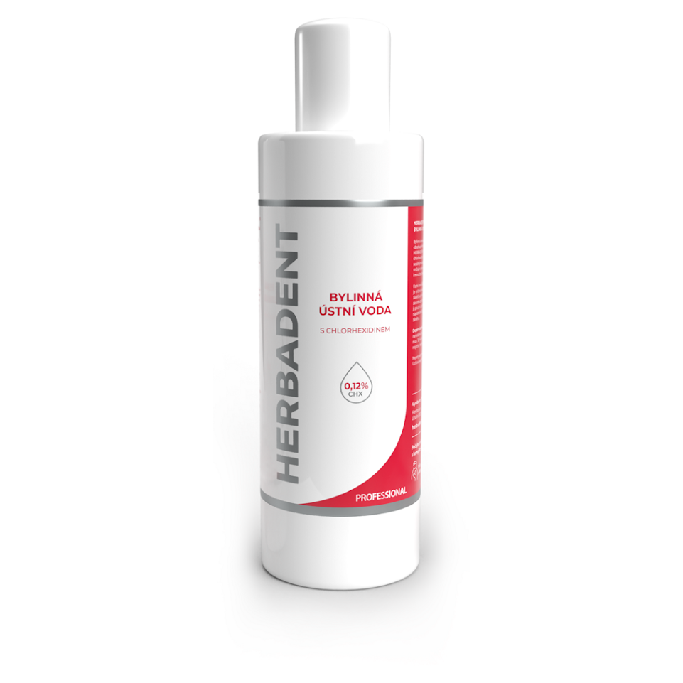HERBADENT Professional Bylinná ústní voda CHX 0
