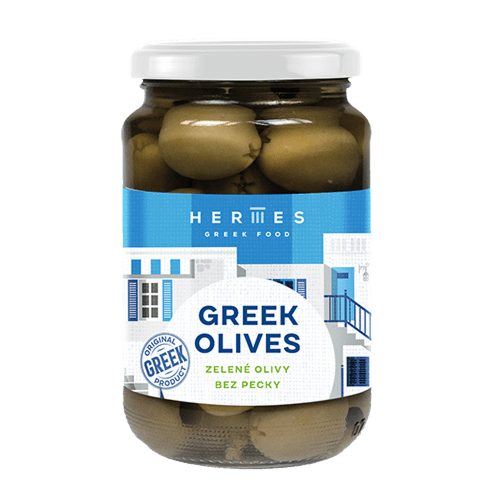 HERMES Zelené olivy bez pecky 170 g