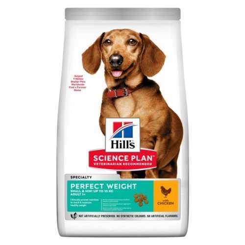 HILL'S Can.Dry SP Perf.Weight Adult Small Chicken1