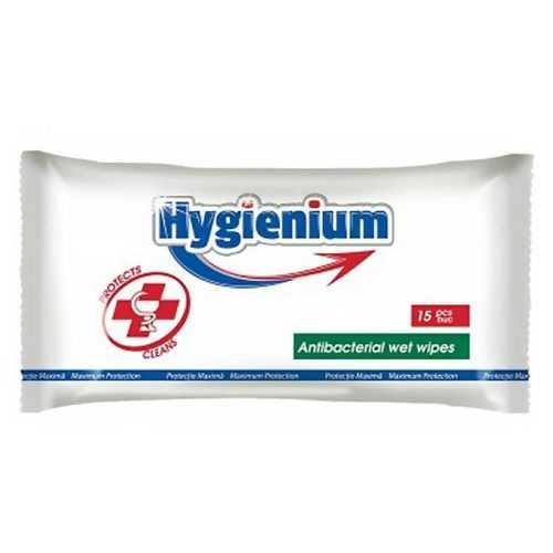 HYGIENIUM Antibakteriální vlhčené ubrousky 15 ks